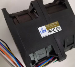 AVC风扇高静压DFPA0880B2UP017双重反转散热风扇80直流风机DC12V